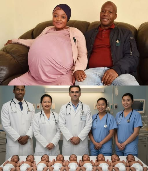 A Mother Gives Birth to 10 Babies