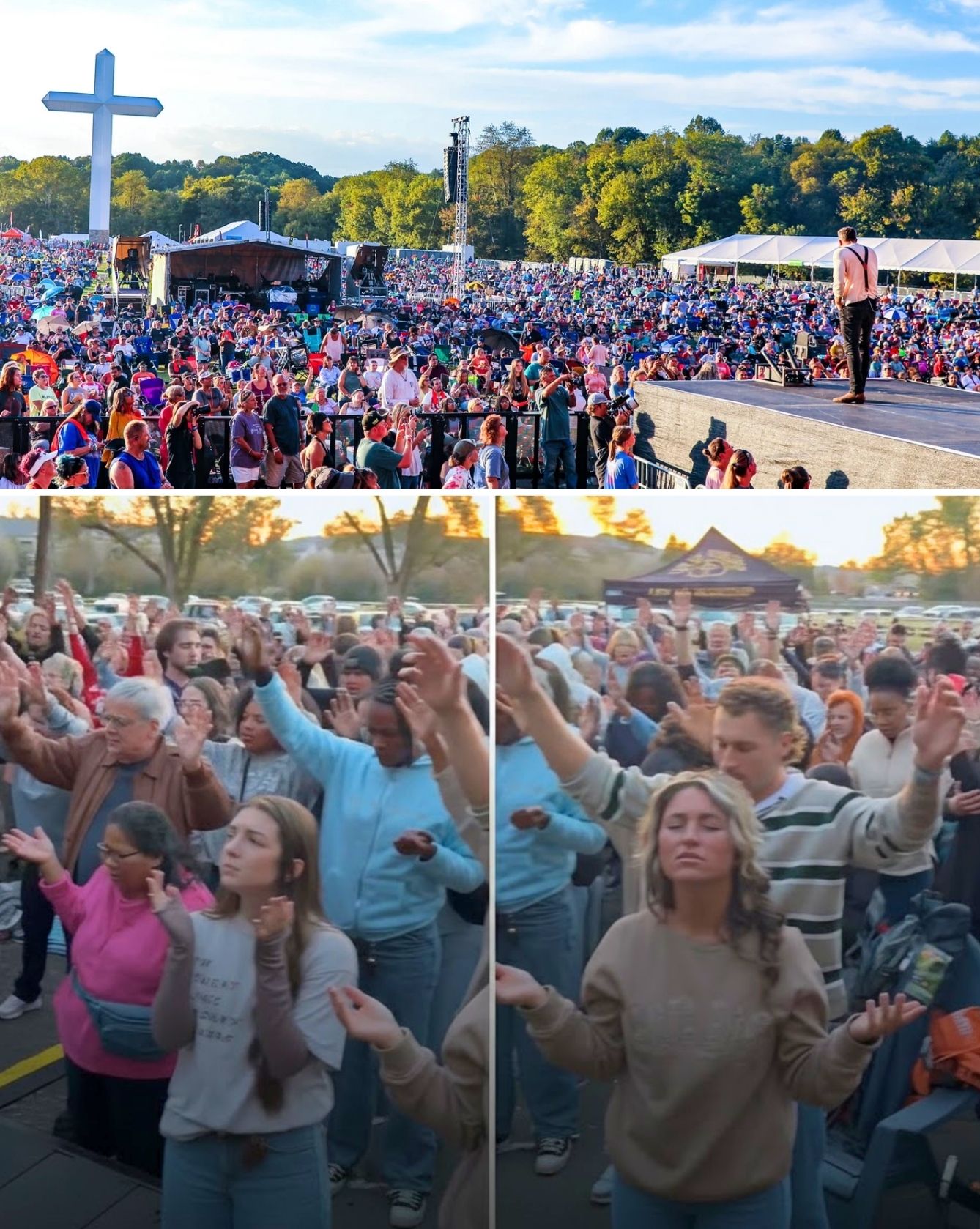 Revival in Baton Rouge: Hundreds Gather for Worship on Halloween Night – While others celebrated Halloween, the streets of Baton Rouge, Louisiana, became a place of worship, prayer, and renewal as hundreds of believers gathered near the Louisiana State University campus for a revival-style event led by worship leader Sean Feucht.