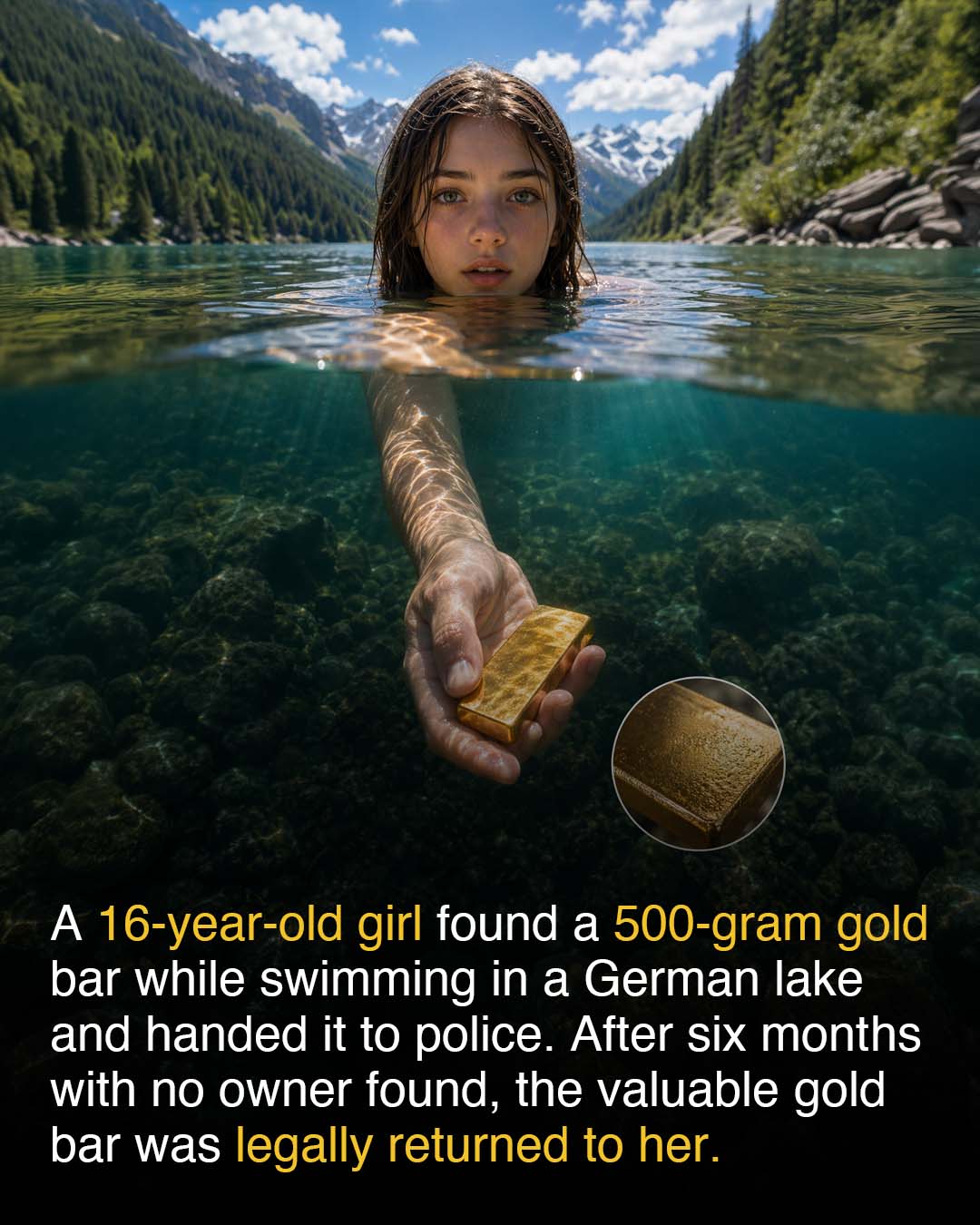 🌊 She went for a swim… and walked away with gold. 💰